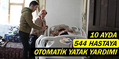 10 ayda 544 hastaya otomatik yatak yardımı