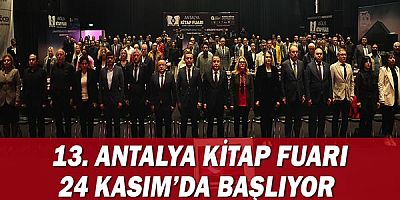 13. Antalya Kitap Fuarı 24 Kasım’da başlıyor 