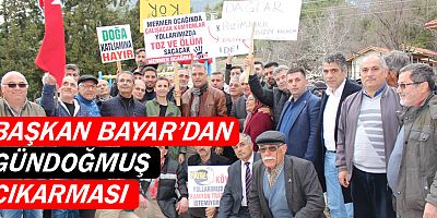 Başkan Bayar'dan Gündoğmuş çıkarması