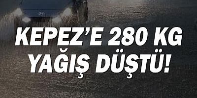 Kepez'e 280 kg yağış düştü!