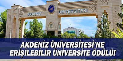 Akdeniz Üniversitesi'ne ödül!