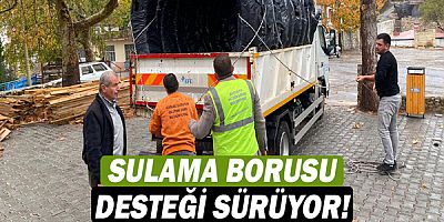 Akseki’de üreticiye 2100 metre boru yardımı yapıldı!