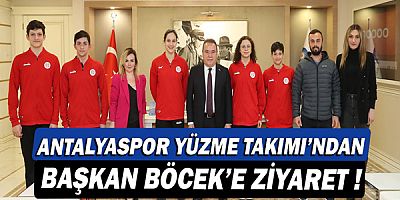 Antalyaspor Yüzme Takımı’ndan Başkan Muhittin Böcek’e ziyaret!
