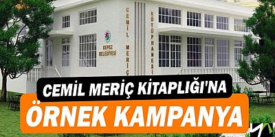 Cemil Meriç Kitaplığı'na örnek kampanya