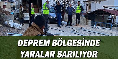 Deprem bölgesinde yaralar sarılıyor