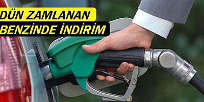 Dün zamlanan benzinde indirim