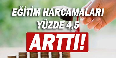 Eğitim harcamaları 2020 yılında yüzde 4,5 arttı!