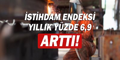 İstihdam endeksi yıllık yüzde 6,9 arttı!