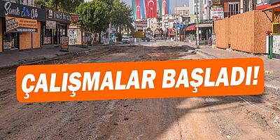 Kafeler Caddesi güzelleştirme çalışması başladı