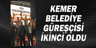 Kemer Belediye güreşçisi ikinci oldu