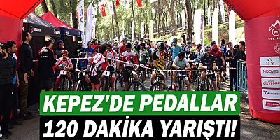 Kepez’de pedallar 120 dakika yarıştı!
