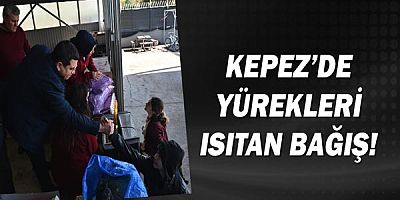 Kepez’de yürekleri ısıtan bağış