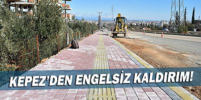 Kepez’den engelsiz kaldırım!