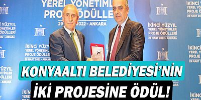 Konyaaltı Belediyesi’nin iki projesine ödül!