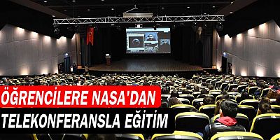 Konyaaltı’nda öğrencilere NASA’dan telekonferansla eğitim