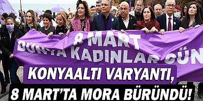 Konyaaltı Varyantı, 8 Mart’ta mora büründü!