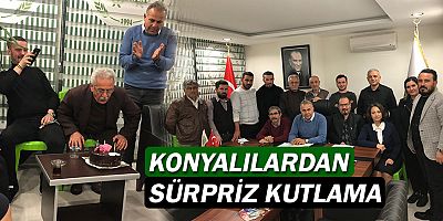 Konyalılardan Haydar Tokgöz'e sürpriz doğum günü