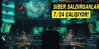 Siber saldırganlar 7/24 çalışıyor! 