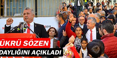 Şükrü Sözen, adaylığını açıkladı!