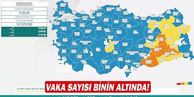 Vaka sayısı binin altında!