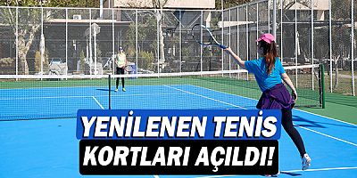 Yenilenen tenis kortları açıldı!