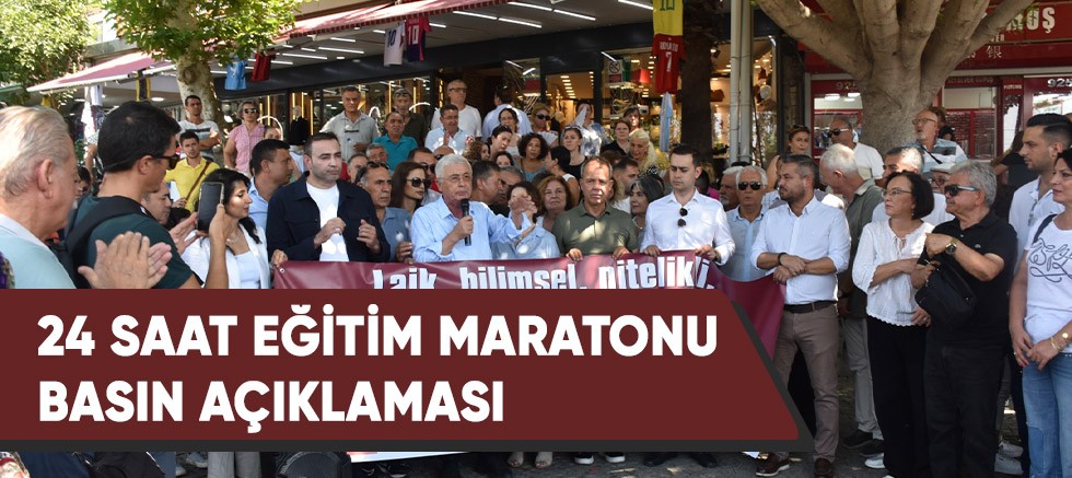 24 Saat Eğitim Maratonu Basın Açıklaması