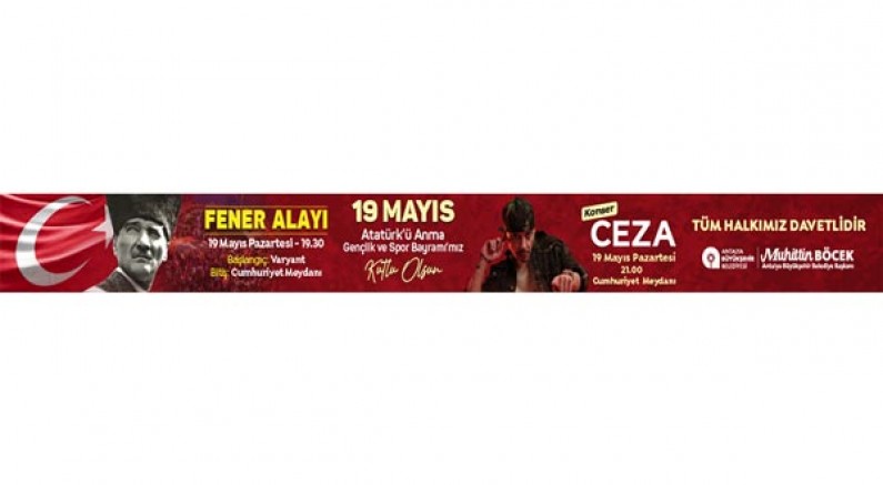 ANTALYA BÜYÜKŞEHİR BELEDİYESİ 19 MAYIS İLANI