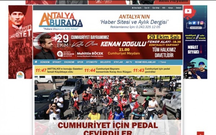 ANTALYA BÜYÜKŞEHİR BELEDİYESİ 29 EKİM İLANI