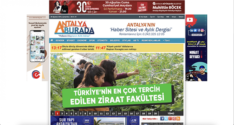 ANTALYA BÜYÜKŞEHİR BELEDİYESİ 30 AĞUSTOS RESMİ İLAN