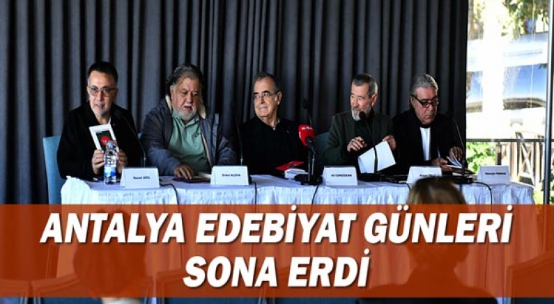 Antalya Edebiyat Günleri sona erdi
