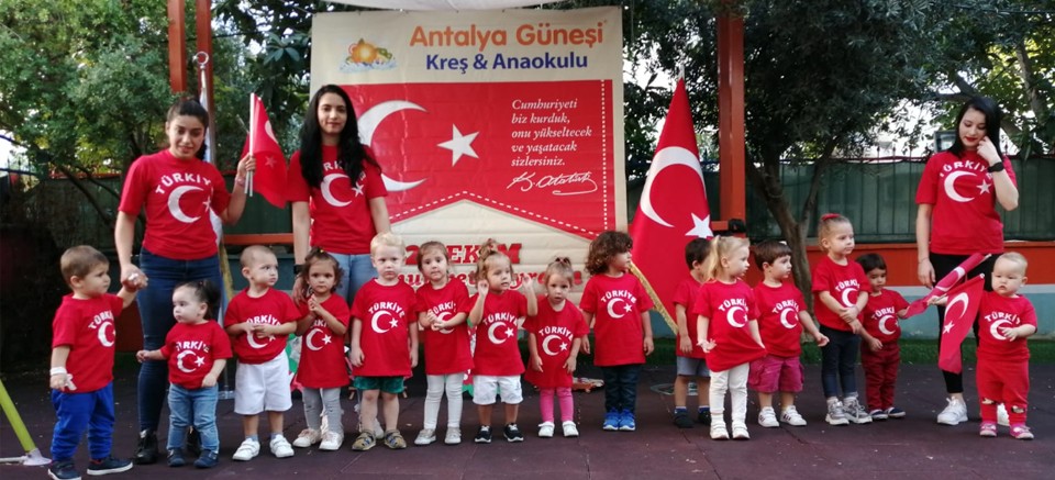 Antalya Güneşi Kreş'te Cumhuriyet Bayramı kutlaması