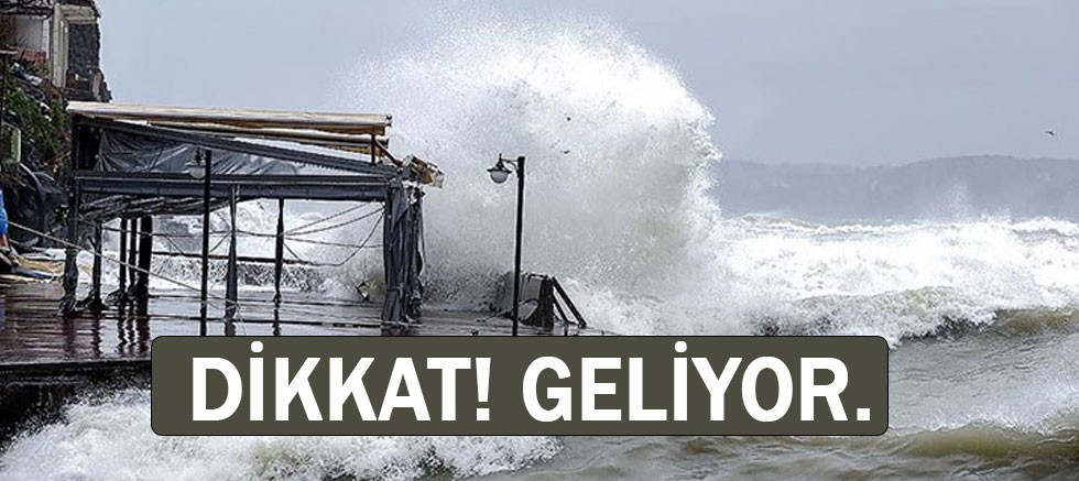 Antalya için sel, su baskını hortum uyarısı...