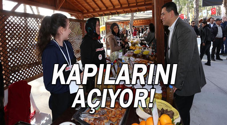 Antalya Köy Pazarı, kapılarını açıyor.