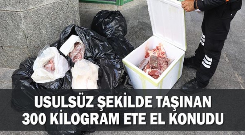 Antalya Otogarında Usulsüz şekilde taşınan 300 kilogram ete el konudu