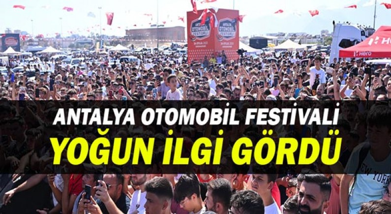 Antalya Otomobil Festivali yoğun ilgi gördü