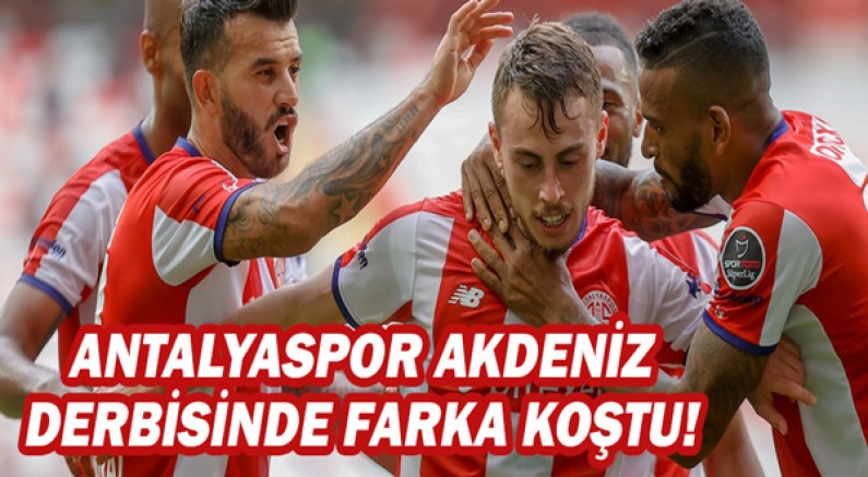 Antalyaspor Akdeniz derbisinde farka koştu!