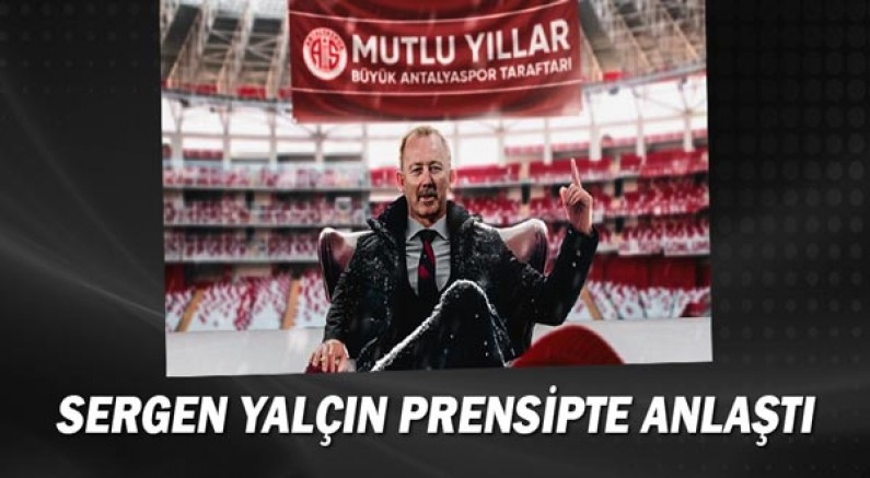Antalyaspor, Sergen Yalçın ile prensipte anlaştı!