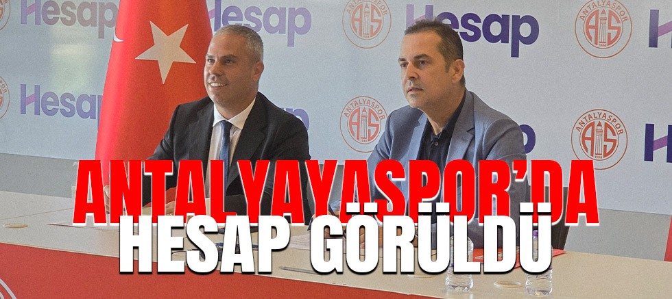 Antalyaspor'un hesabı kabardı. Hesap.com ile hesap görüldü.