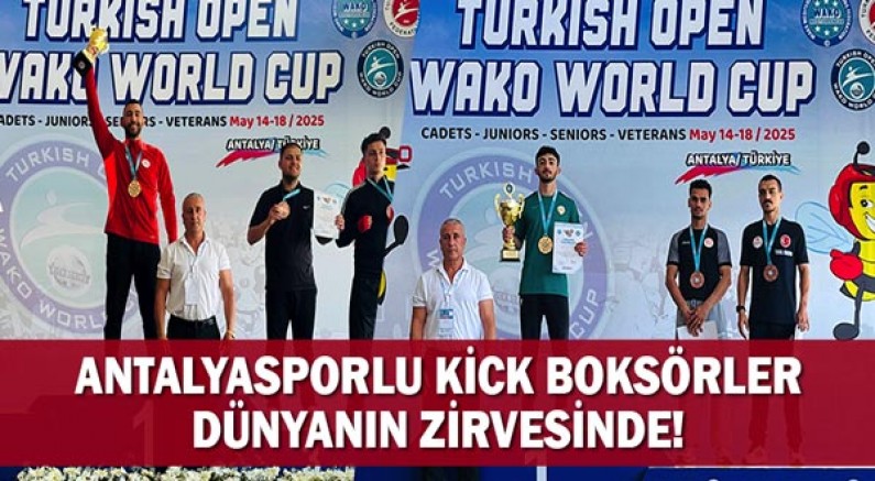 Antalyasporlu Kick Boksörler Dünyanın Zirvesinde