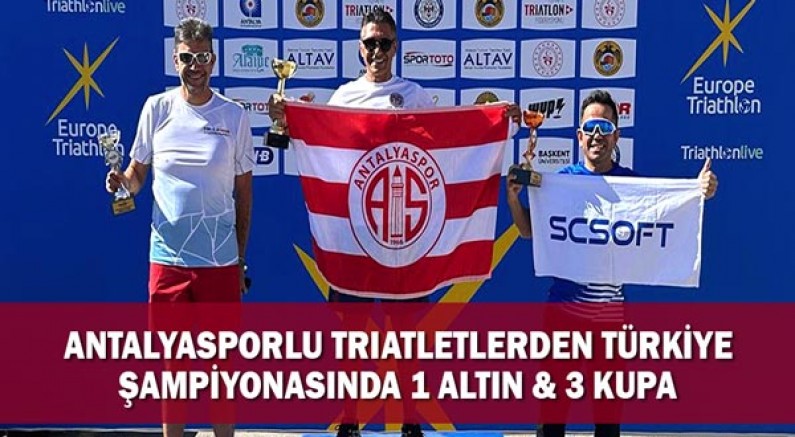 Antalyasporlu Triatletlerden Türkiye Şampiyonasında 1 Altın & 3 Kupa
