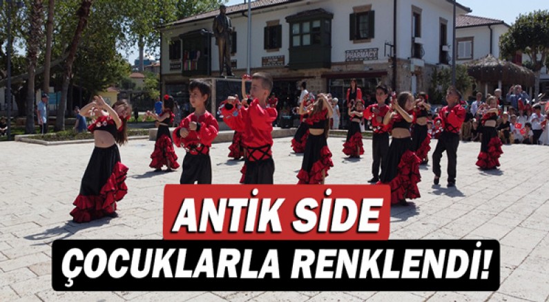 Antik Side çocuklarla renklendi!