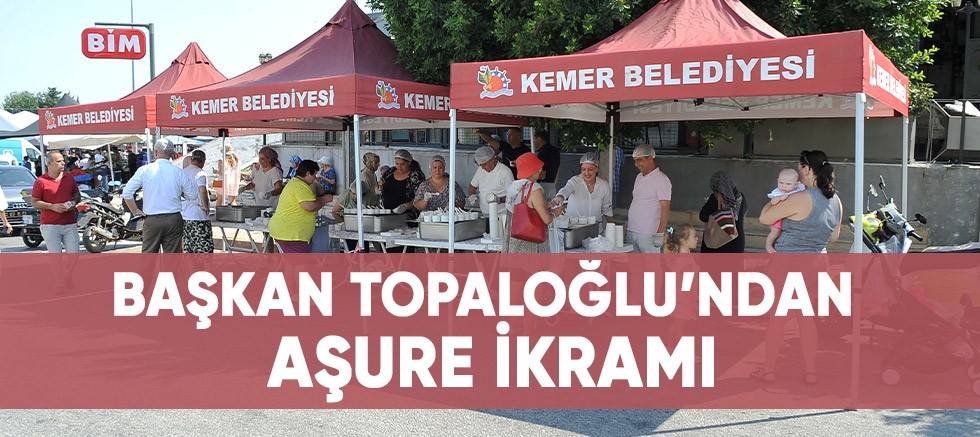 Başkan Topaloğlu’ndan aşure ikramı