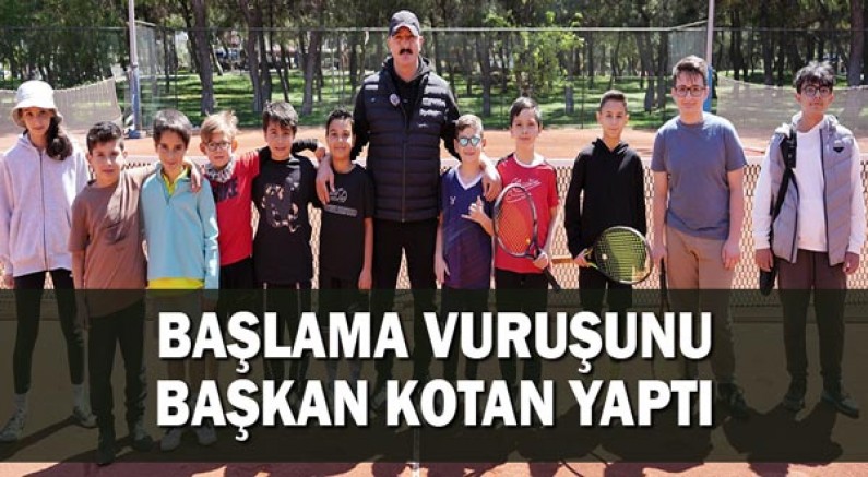 Başlama Vuruşunu Başkan Kotan Yaptı