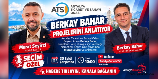 Berkay Bahar AntalyaBuradaTV Seçim Özel yayınında