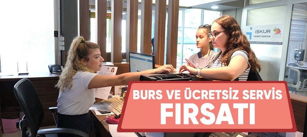 Burs ve ücretsiz servis başvurularına büyük ilgi.