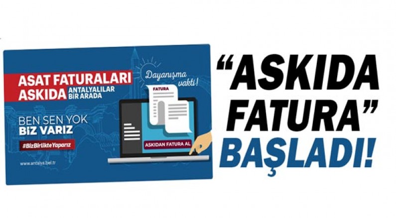 Büyükşehir Belediyesi ‘Askıda Fatura’ uygulaması başlattı