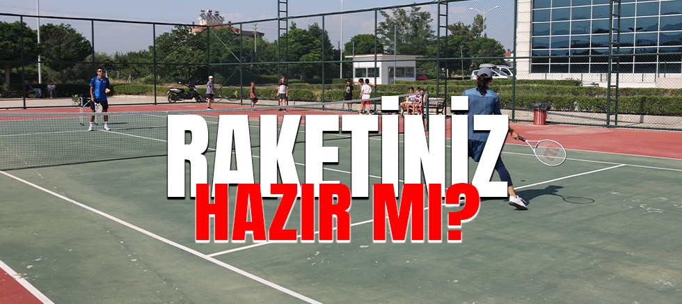 Büyükşehir Belediyesi Döşemealtı’nda yeni tenis kursu açtı.