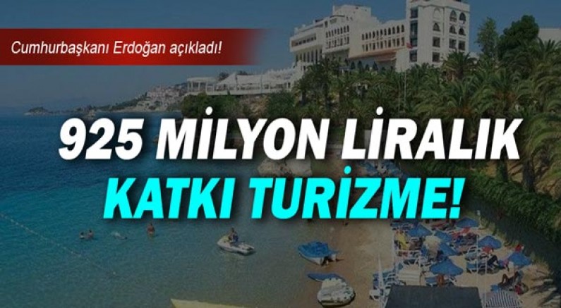 Cumhurbaşkanı Recep Tayyip Erdoğan, turizm desteğini açıkladı!