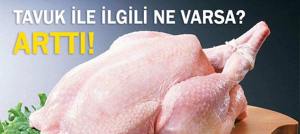 Etin pahalı olması nedeniyle tavuk ile ne ürün varsa arttı. 
