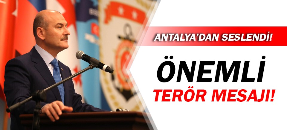 İçişleri Bakanı Süleyman Soylu Antalya'da!
